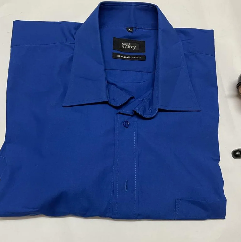 Blue short sleeve shirt - New with Tags - XXXL - Picture 4 of 9